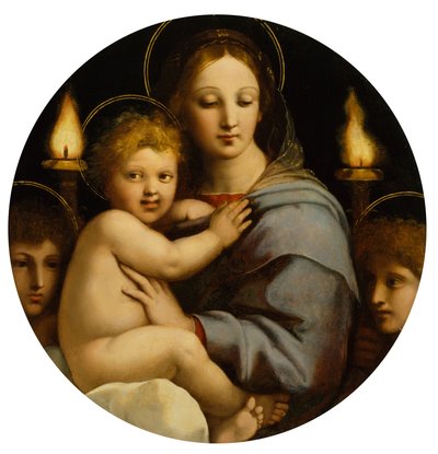 Madonna der Kandelaber von Raffaello Sanzio Raphael
